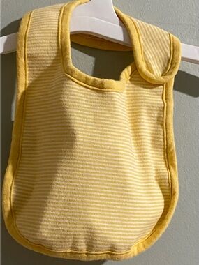 Carter's Yellow and White Striped Cotton Baby Bib